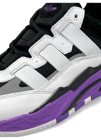 Білі кросівки чоловічі white purple демісезон No Brand Originals Niteball HD