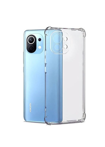 Силіконовий прозорий чохол для Mi 11 Lite посилені кути Xiaomi (322212085)