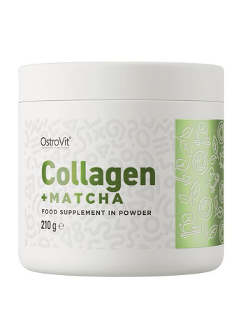 Препарат для суставов и связок Collagen + Matcha, 210 грамм Ostrovit (293421734)