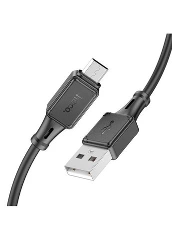 Кабель X101 Assistant silicone charging data cable Micro Black Hoco (388967279)