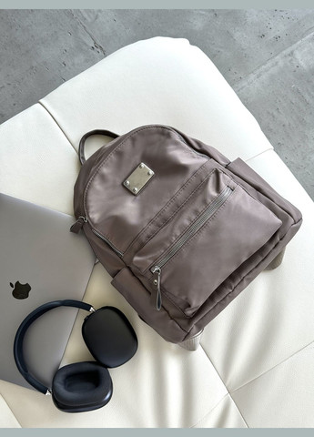 Стильний жіночий рюкзак, Міський жіночий рюкзак, Рюкзак для дівчини 9556 Кавовий 72915 OnePro (300168133)