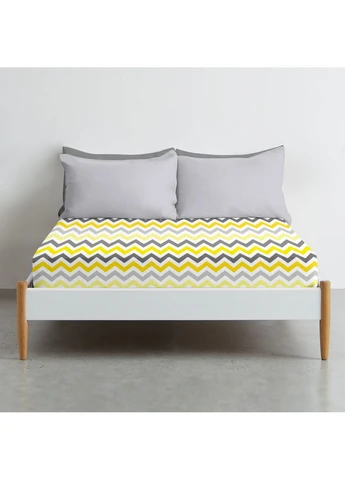 Простирадло на резинці 90х200 YELLOW ZIGZAG (4822052056912) Cosas (391372445)