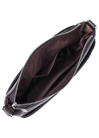 Стильна жіноча сумка з двома ремінцями із натуральної шкіри 22926 Чорний Vintage (349442750)