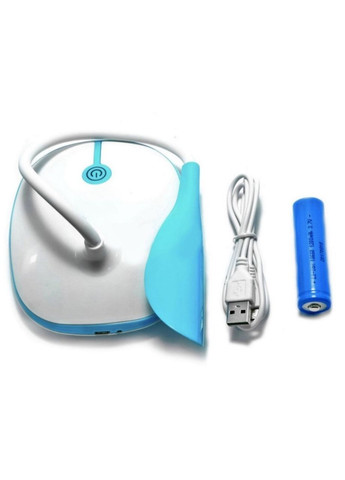 Акумуляторна настільна лампа JX 88O c USB зарядкою Блакитний (2104618724) No Brand (364874194)