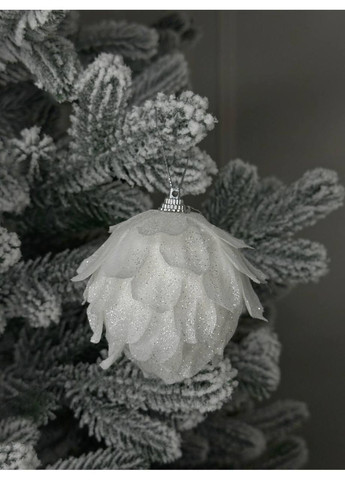 Елегантний набір різдвяних прикрас з мережива 9 шт. Білий No Brand (370161620)