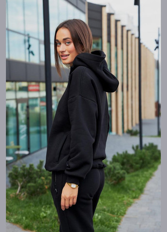 Утеплений жіночий спортивний костюм з худі з капюшоном М162.4, смарагд UMON (315480926)