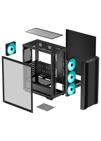 Корпус (R-CC560-BKGAA4-G-2) DeepCool CC560 V2 Black (366106051)