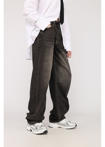 Джинсы baggy женские цвет темно-серый CB-00279670 Yuki - (361400914)