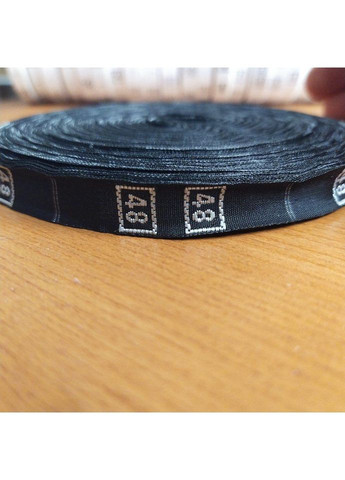 Размерник тканевый (жаккард) #48 960шт. Черный Plus-plus (354794111)