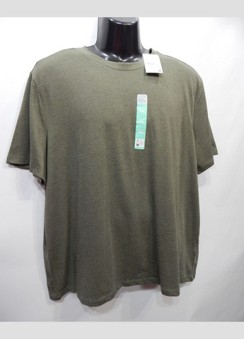 Хаки (оливковая) мужская футболка полосетка оригинал р.56-58 103fm батал Primark