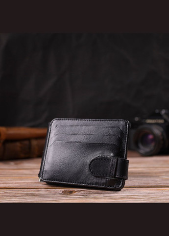 Классический надежный зажим для денег из натуральной гладкой кожи 21939 Canpellini (329198251)