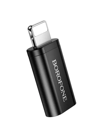 Переходник BV26A Lightning Male to Type-C Female USB2.0 Black Borofone (388525983)
