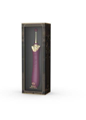 Мультифункціональний вібратор Bess 2 Velvet Purple, 4 насадки, підігрів - CherryLove Zalo (332209213)