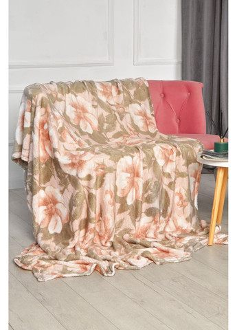 Плед серого цвета с принтом размер 150*200 Let's Shop (362082662)