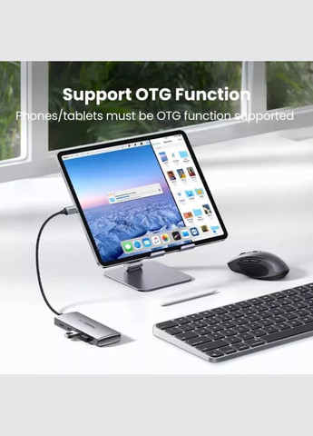 Хаб CM480 USBC to 2× USB 3.2+2×USB-C Adapter 10G (UGR-30758) Ugreen (315603374)