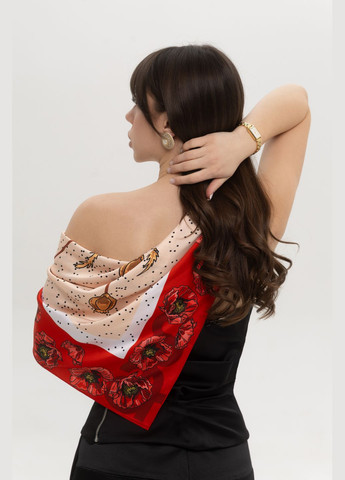 Шелковый платок «Маки» 67х67 см разноцветный. Shpalta (333331921)