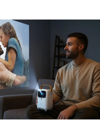 Портативний проектор + пульт, 4K HD, Android 11.0, Wi-Fi 6.0, Bluetooth, E350 / Мультимедійний проектор домашній Hengda (371632945)