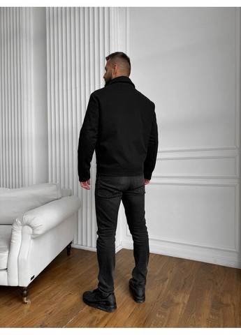 Черная зимняя мужское зимние пальто SK