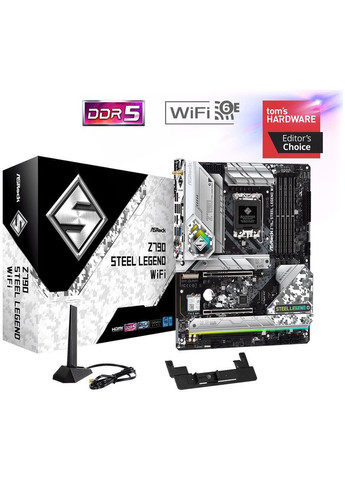 Z790 STEEL LEGEND WIFI (1700, 4*DDR5, 3*PCIex16, HDMI/DP, 8xSATA, 6xM.2, 2.5Glan, 7.1ch, ATX) ASRock (314748963)