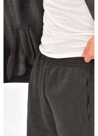 Темно-синій зимній спортивний костюм чоловічий батал на флісі темно-сірого кольору брючний Let's Shop