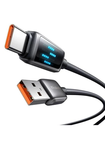 Кабель LED Display USB-A to USB-C 6A Data Cable 1.2m Черный McDodo (388779521)