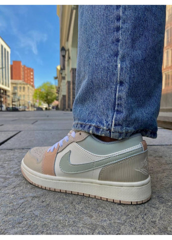 КРОССОВКИ ЖЕНСКИЕ NIKE AIR JORDAN 1 LOW BEIGE НАЙК АИР ДЖОРДАН БЕЖЕВЫЕ No Brand бежевые демисезоны (391952020)