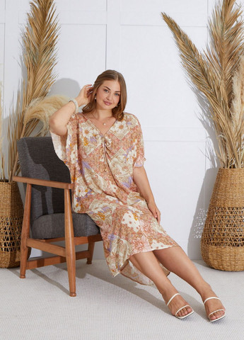 Бежева повсякденний сукня жіноча Sevim