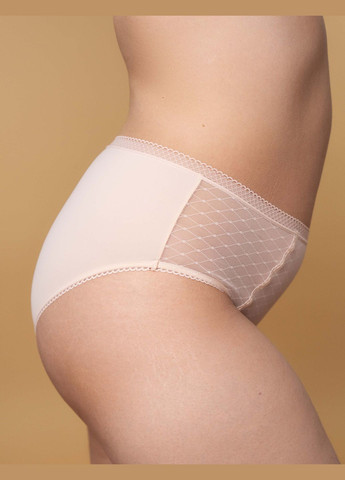Трусики Сліп SLZ27502101 бісквіт Середня талія Brabrabra Сімпли (327415234)