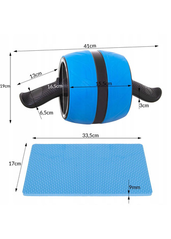 Ролик (колесо) для пресса с возвратным механизмом AB Wheel FA5000 Blue/Black Springos (315720396)