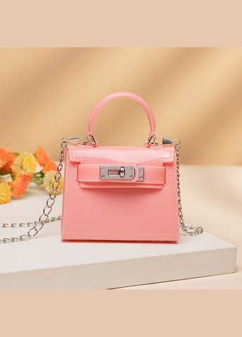 Дитяча маленька сумка 10448 крос-боді на ремінці рожева No Brand (314455177)