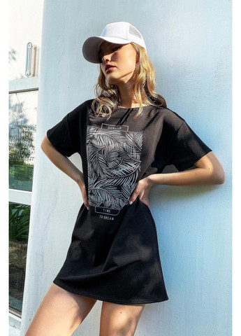 Чорна сукня футболка 1743.4703 Seventeen