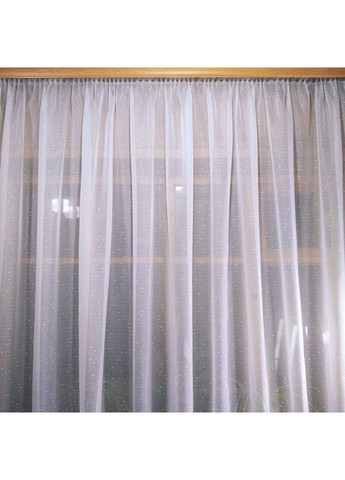 Занавеска короткая готовая Классик белая дождь No Brand (372133920)