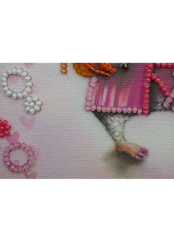 Набір для вишивання бісером "Сова з чашкою кави" AM-104 15х15 см No Brand (330606310)