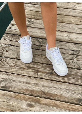 Білі літні кросівки nike air force 1 lx wmns white red blue найк аір форс 1 No Brand