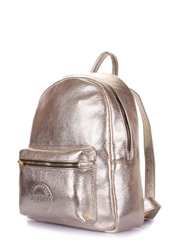 Рюкзак жіночий шкіряний Xs золотий PoolParty (372657661)