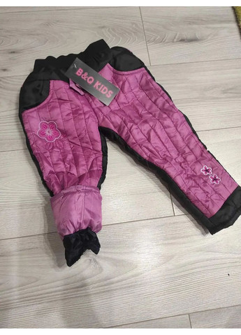 Дитячі зимові утеплені штани для дівчинки з плащової тканини з вишивкою No Brand (363553239)