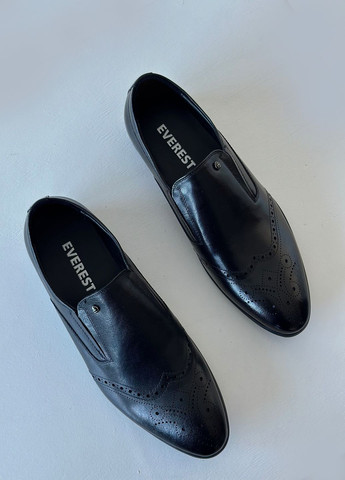 Классические черные мужские туфли Everest