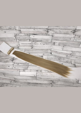 Волосся на заколках русяве №24 рівне пряме термо на кліпсах шпильках тресси набір 6 пасом No Brand 6252 (331158720)