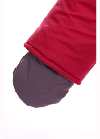 Красный зимний комбинезон на синтепоне для девочки ноль подстежка коралловый 86 см (27619) BABYKROHA