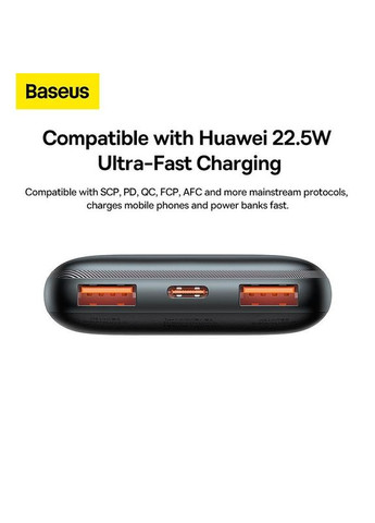 УМБ Bipow Pro Digital Display Fast Charge Power Bank 10000mAh |2USB/TypeC, QC/PD, 20W/3A| (PPBD040201) Baseus (279554171)