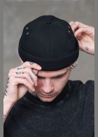 Мужская Кепка Докер С Кольцами Monarch Black Without (348059078)