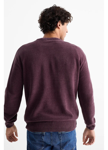 Фиолетовый демисезонный свитер из хлопка C&A