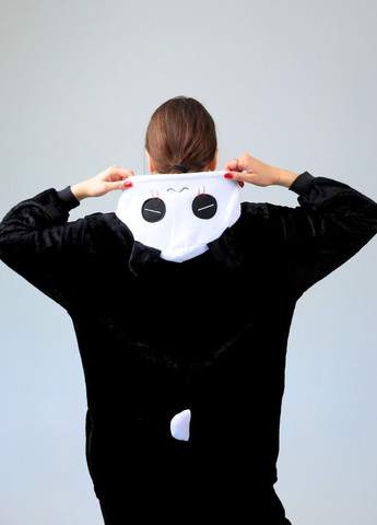 Кигуруми пижама Панда плюшевое черный женское с капюшоном Lalapka (362490112)