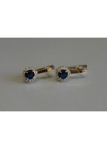 Срібні сережки з золотими накладками Silver Style (366813478)