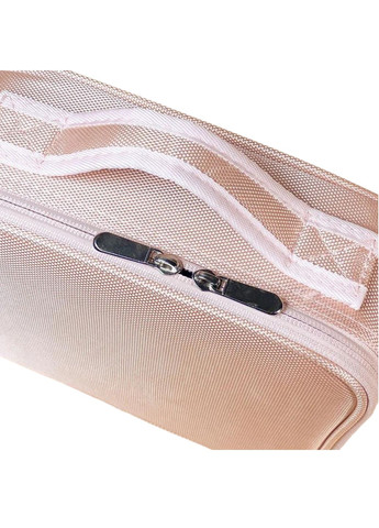 Органайзер бьюти кейс с зеркалом 26х23х10 см чемоданчик-сумка для хранения косметики и принадлежностей Розовый More Beauty box Pink (302664055)