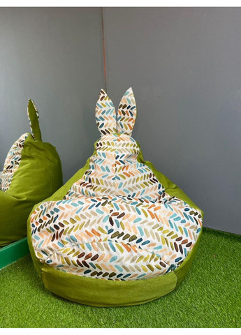 Кресло - мешок груша Зайка, M - 100х75 Bertin DT4+Квинс 10782 SkyPuff (361257270)