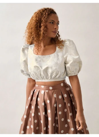 Комбинированная блуза SHEIN