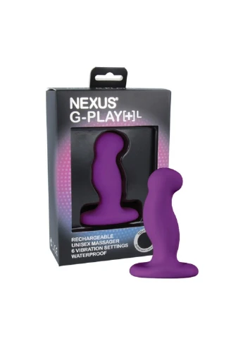 Вибромассажер простаты G-Play Plus L Purple, макс. диаметр 3,5 см, перезаряжаемый Nexus (396644076)