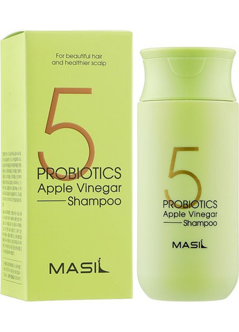 М'який безсульфатний шампунь з проботіками і яблучним оцтом 5 Probiotics Apple Vinegar Shampoo 50ml (971599-176946) MASIL (368651512)