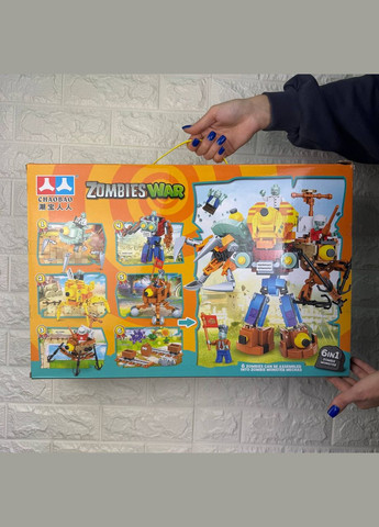 Величезний дитячий конструктор Plants vs Zombie Ultra Рослини проти зомбі 1024 деталей Diy (322503441)